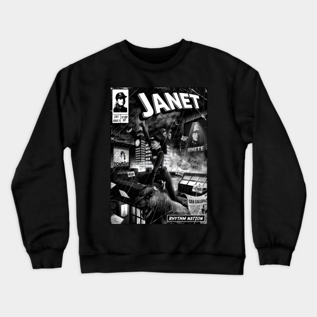 Janet Jackson Vintage Tour Concert Crewneck Sweatshirt by Evergreen Daily